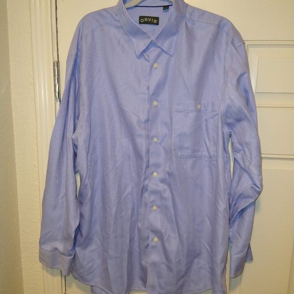 Orvis Blue Long Sleeve Button Down Shirt Men's sz XL. - Picture 1 of 6